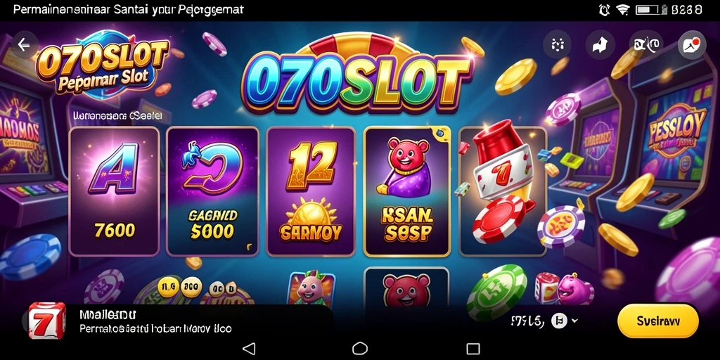 Tampilan screenshot utama 070SLOT dengan gameplay slot yang menarik.