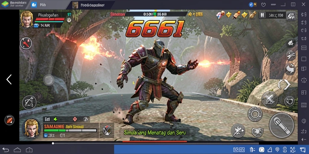 Screenshot gameplay <strong>666I</strong> menampilkan simulasi interaksi realistis.