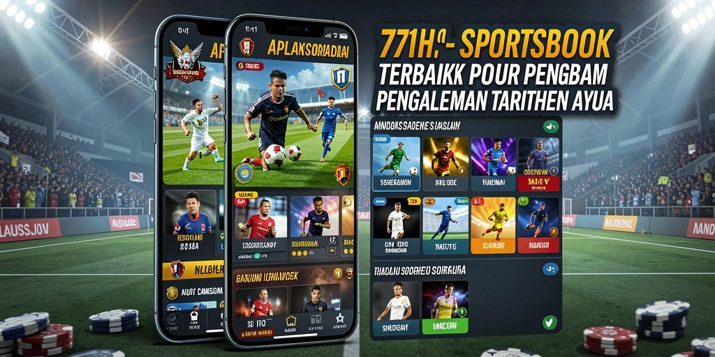 Tampilan antarmuka pengguna 71H dengan fitur taruhan olahraga.