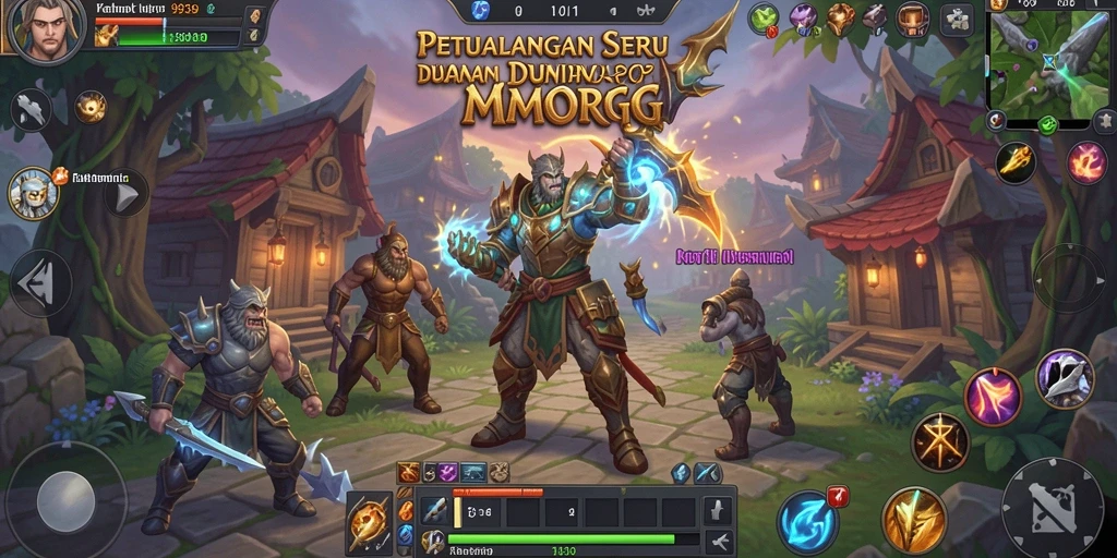 Tampilan gameplay MMORPG yang seru dan menarik.