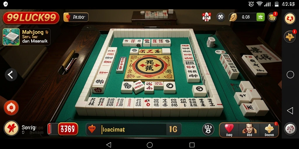 Tampilan gameplay Mahjong yang menarik dan menantang.