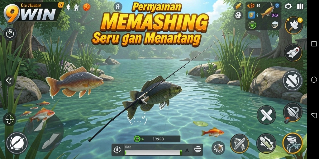 Tangkapan ikan yang menakjubkan dalam gameplay 9WIN.