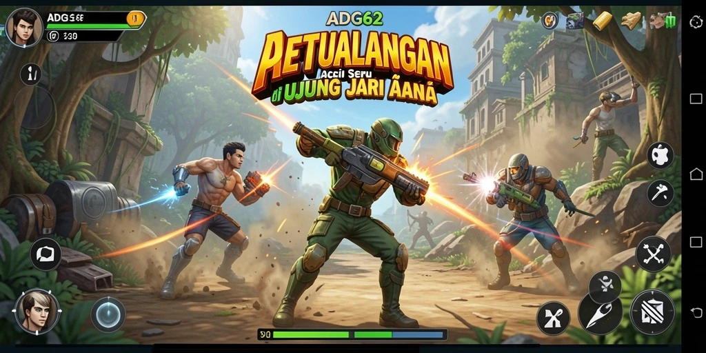 Gameplay dinamis dan mendebarkan dalam ADG62