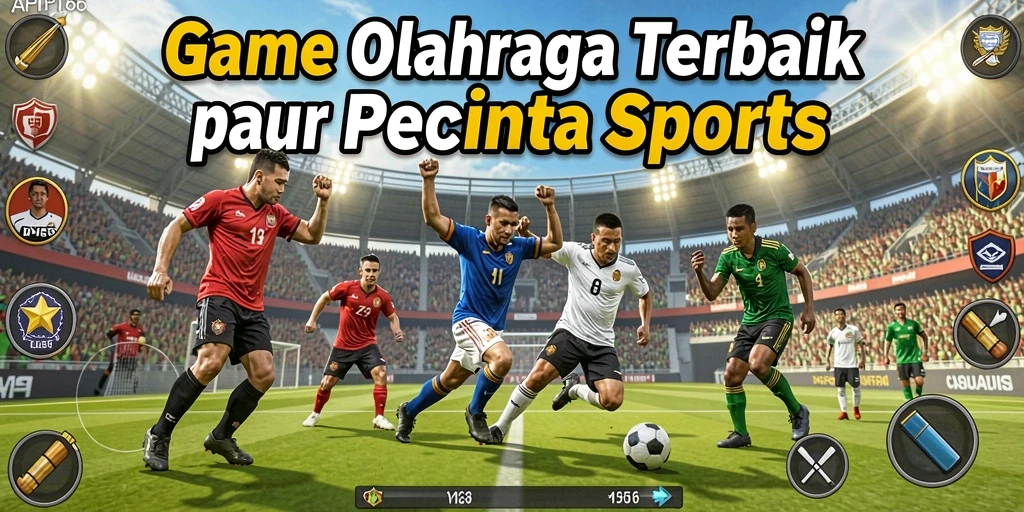 Tangkapan layar utama API66 menampilkan intensitas gameplay olahraga yang menegangkan.