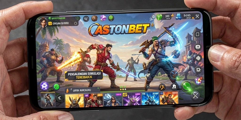 Tangkapan layar utama ASTONBET menampilkan gameplay yang seru dan realistis.