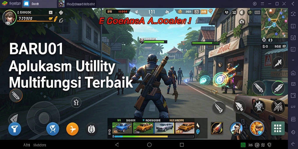 Tampilan antarmuka utama BARU01 dengan berbagai fitur Utility.