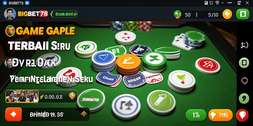 Tampilan screenshot gameplay Gaple yang memukau dari BIGBET78.