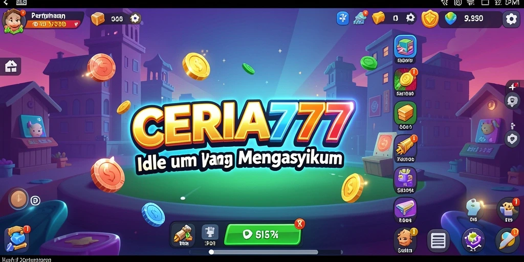 Tampilan gameplay CERIA777 yang menarik dan penuh warna.