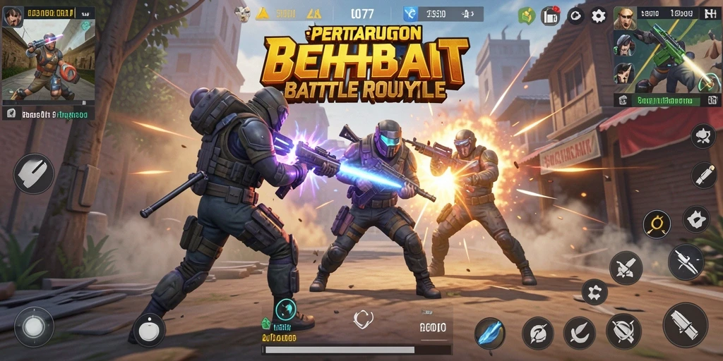 Gameplay seru COO77 dengan aksi menegangkan di arena Battle Royale.