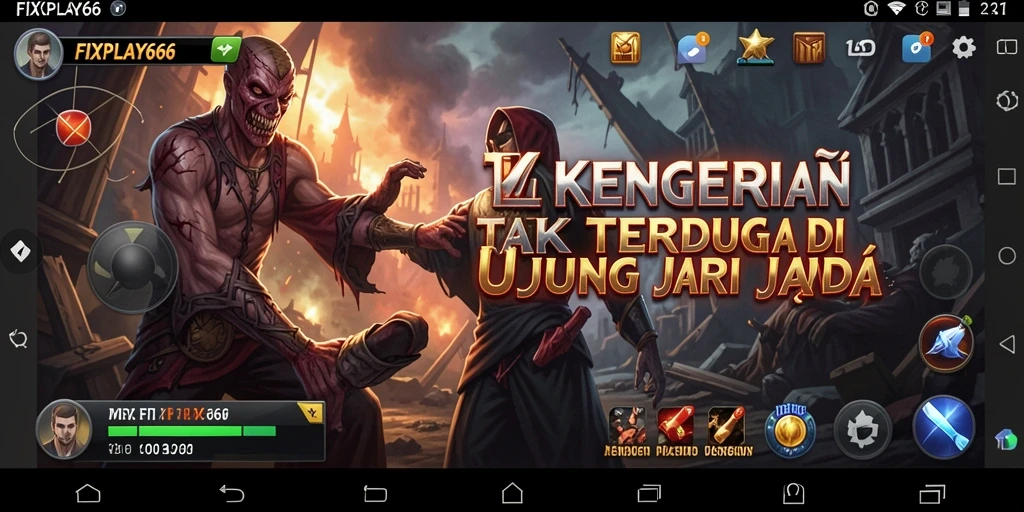 Tampilan gameplay FIXPLAY666 yang menegangkan dan penuh kengerian.