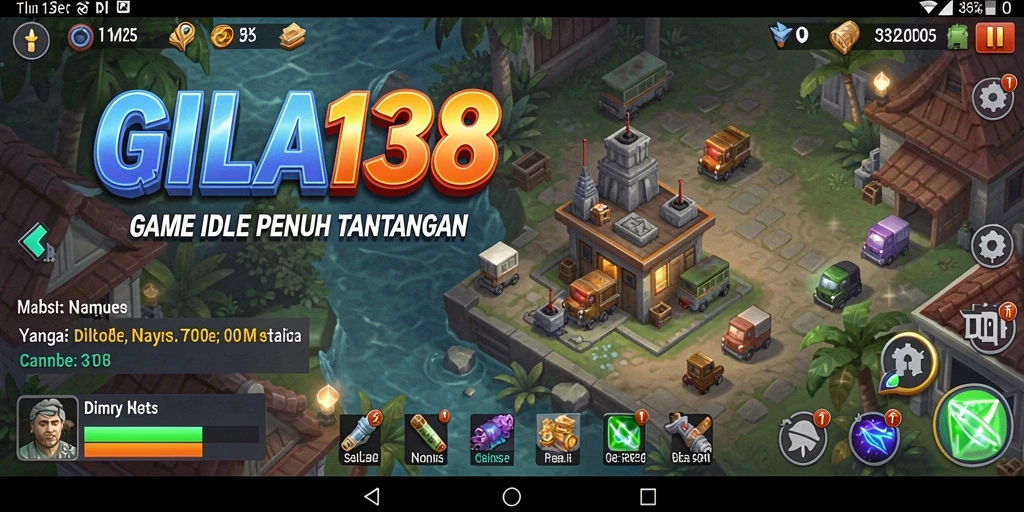 Tampilan menarik dari gameplay GILA138 dengan fitur Idle.