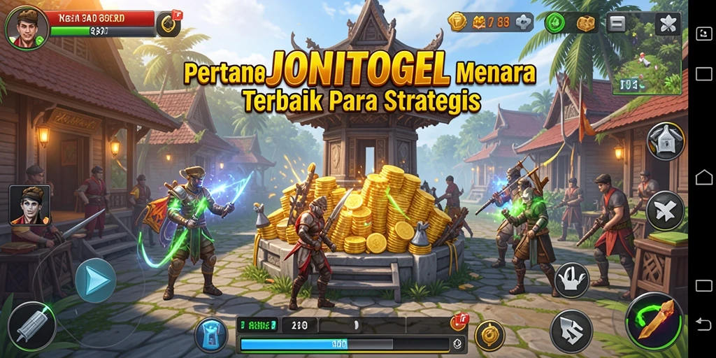 Tampilan gameplay menawan dalam permainan Tower Defense JONITOGEL.