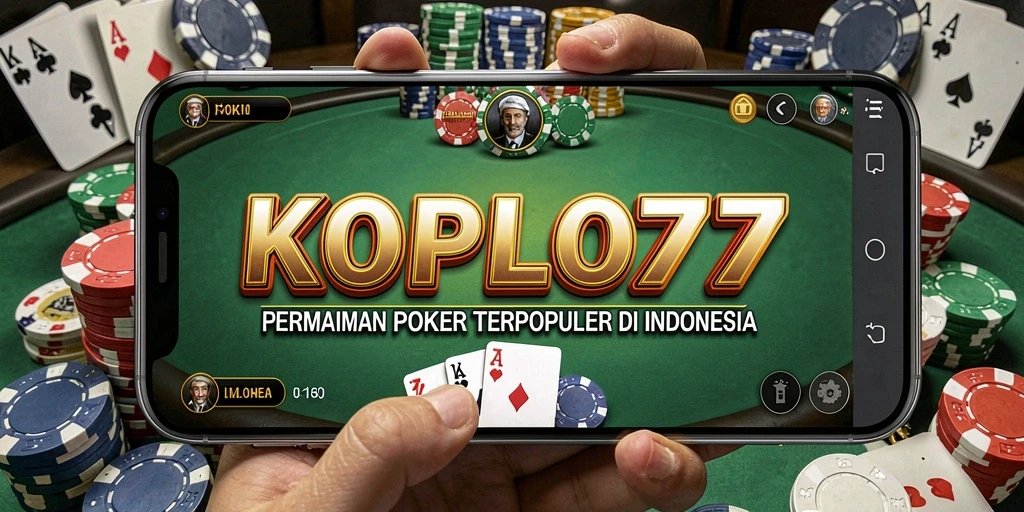 Tampilan gameplay Poker yang seru dan mendebarkan di KOPLO77.