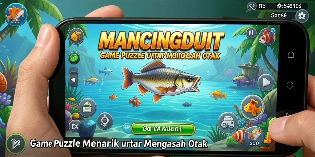 Screenshot utama MANCINGDUIT dengan gameplay Puzzle yang menarik.