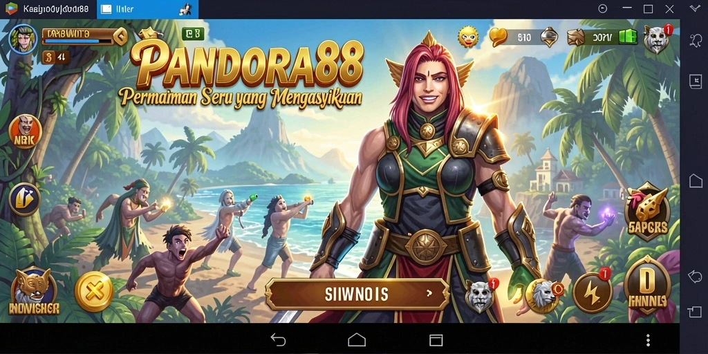 Tangkapan layar menunjukkan gameplay seru PANDORA88 dengan aksi yang cepat.