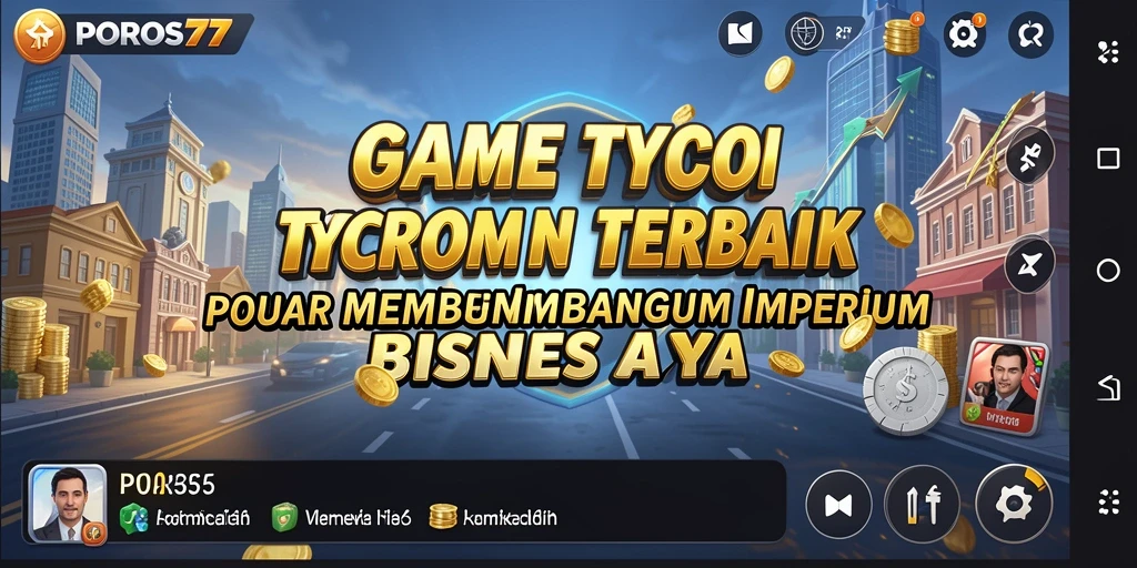 Screenshot gameplay POROS77 menampilkan strategi pembangunan bisnis yang menarik.