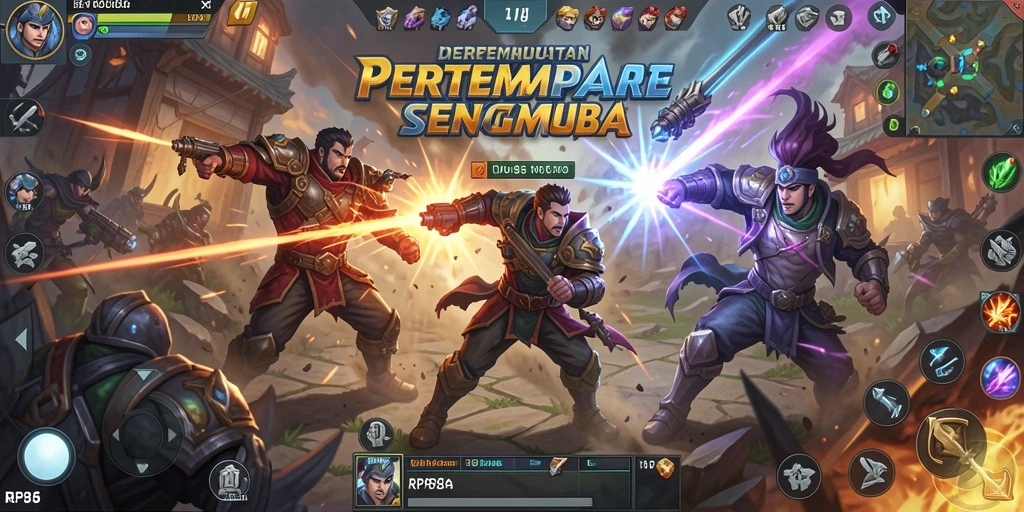 Tangkapan layar gameplay RP886 yang intens dan penuh aksi.