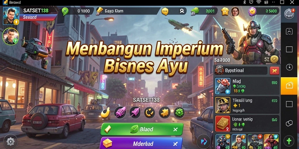 Tampilan gameplay menarik dalam SATSET138 yang menonjolkan strategis bisnis.