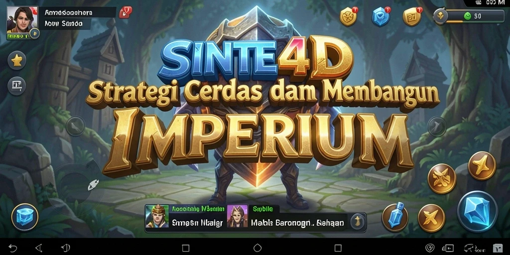 Tampilan gameplay mendalam dalam SINTE4D yang menunjukkan strategi pertempuran.