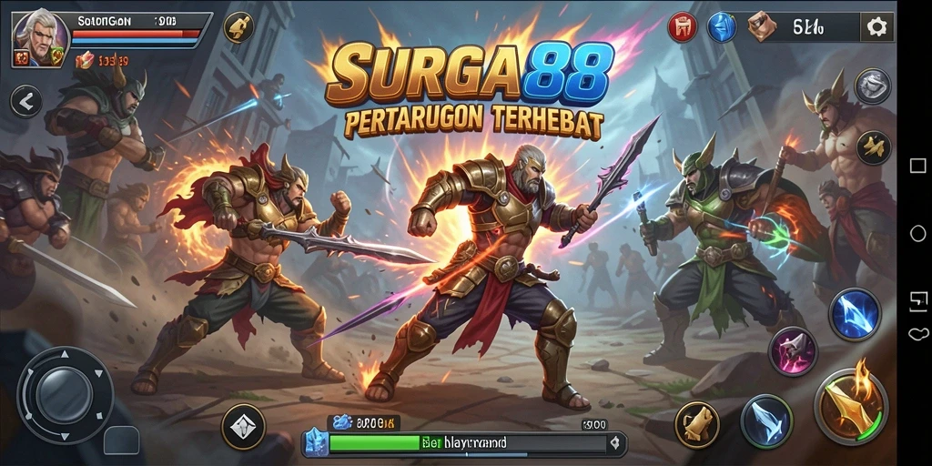 Menampilkan aksi pertarungan seru di SURGA88.